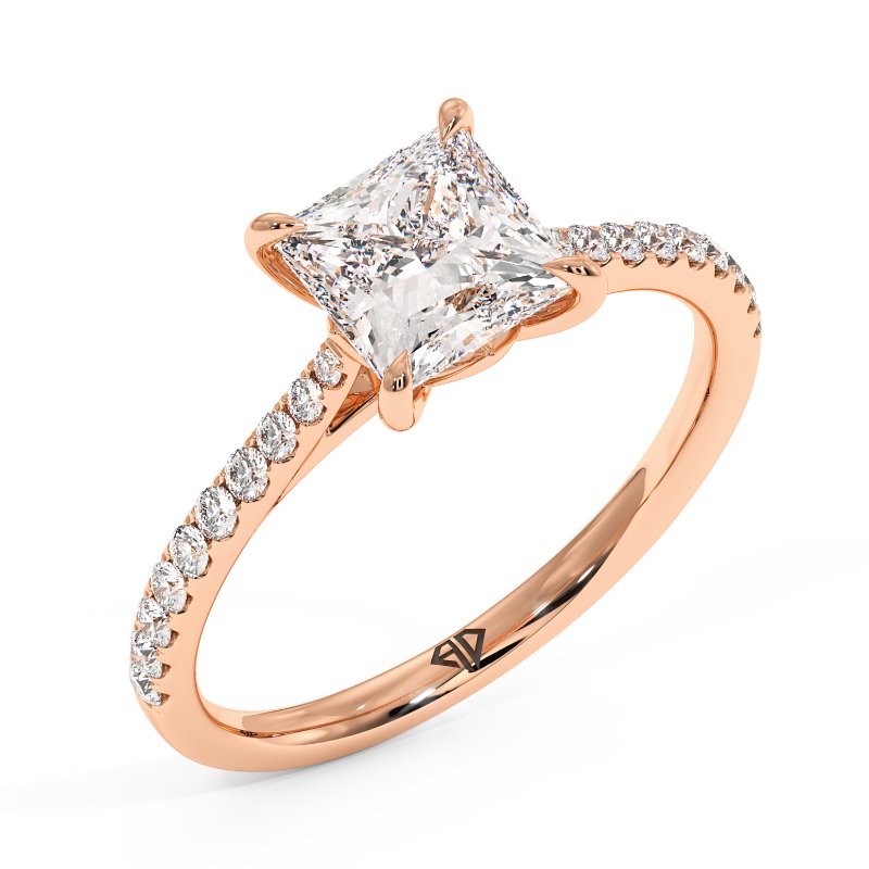 18K Rose Gold Avalyn Engagement Ring