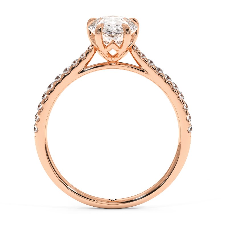 18K Rose Gold Avalyn Engagement Ring