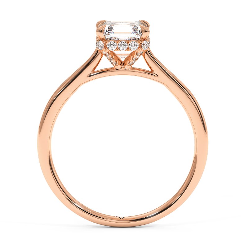 18K Rose Gold Aaliyah Engagement Ring