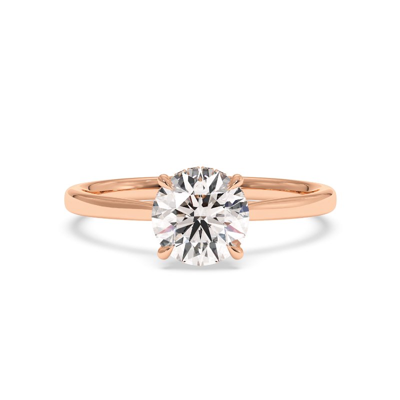 18K Rose Gold Aaliyah Engagement Ring