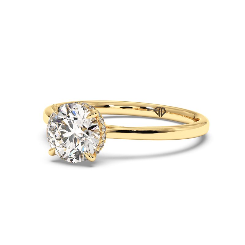 18K Yellow Gold Aaliyah Engagement Ring