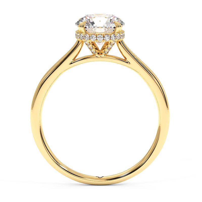 18K Yellow Gold Aaliyah Engagement Ring