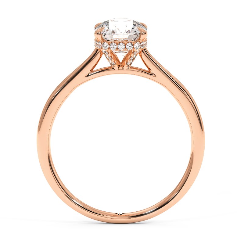 18K Rose Gold Aaliyah Engagement Ring