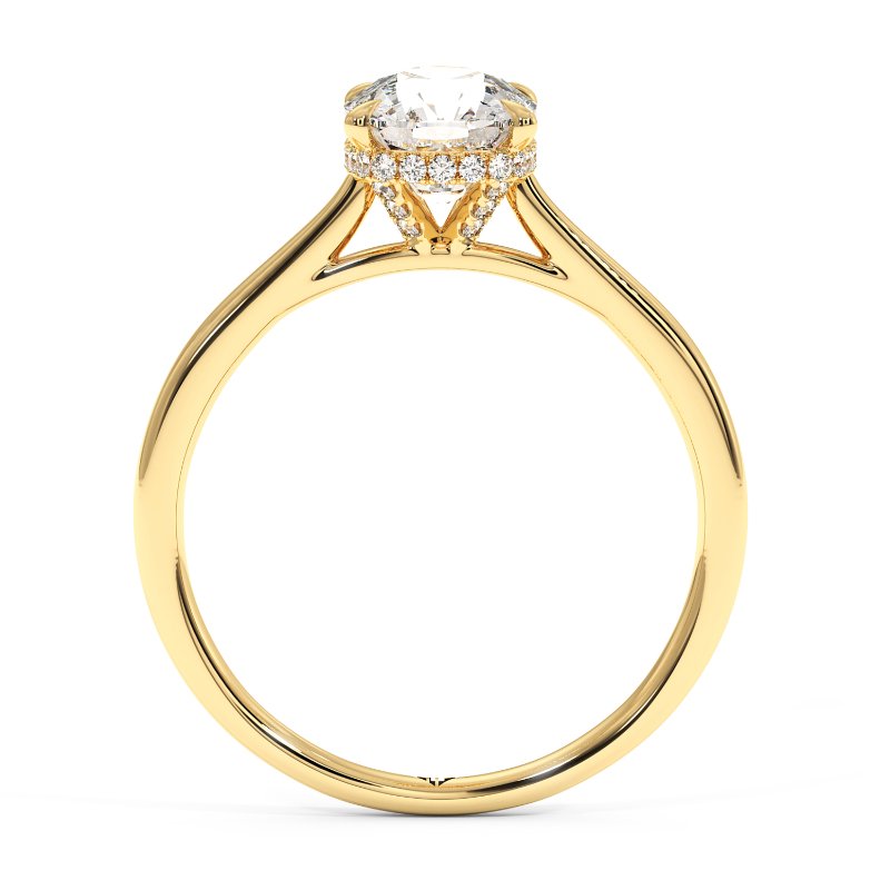 18K Yellow Gold Aaliyah Engagement Ring