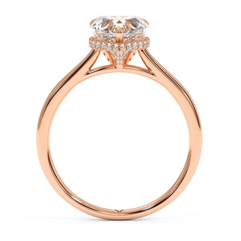 18K Rose Gold Aaliyah Engagement Ring