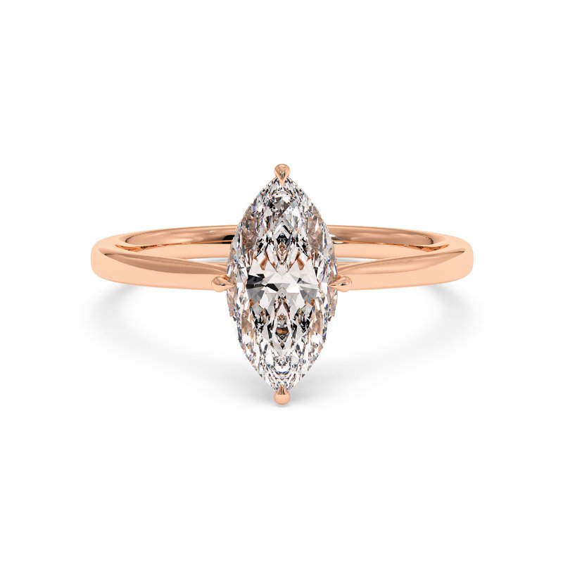 18K Rose Gold Aaliyah Engagement Ring