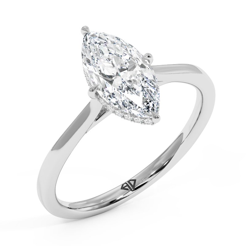 18K White Gold Aaliyah Engagement Ring