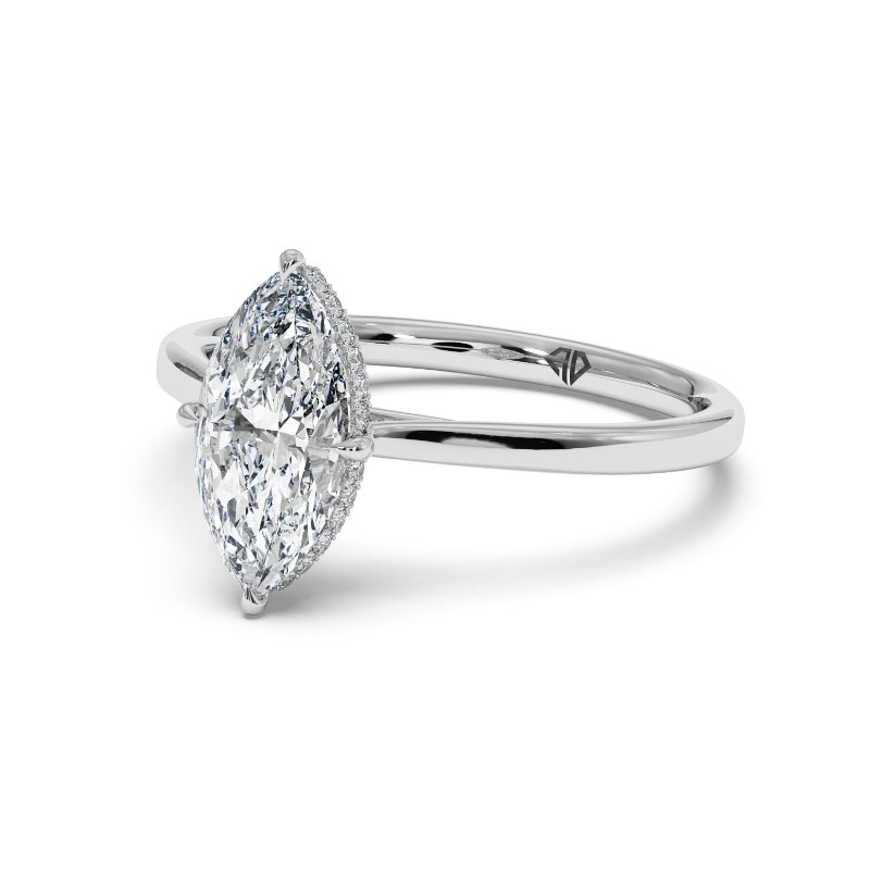 18K White Gold Aaliyah Engagement Ring