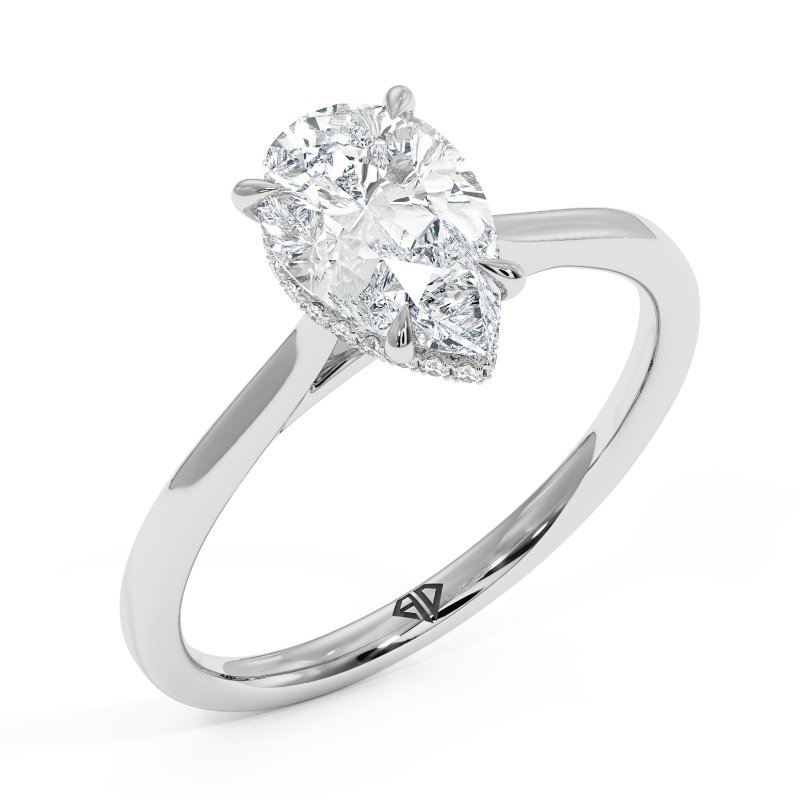 18K White Gold Aaliyah Engagement Ring