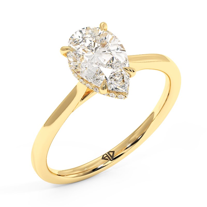 18K Yellow Gold Aaliyah Engagement Ring