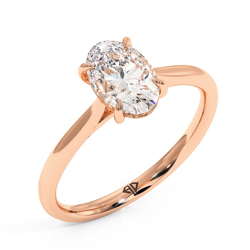 18K Rose Gold Adeline Engagement Ring