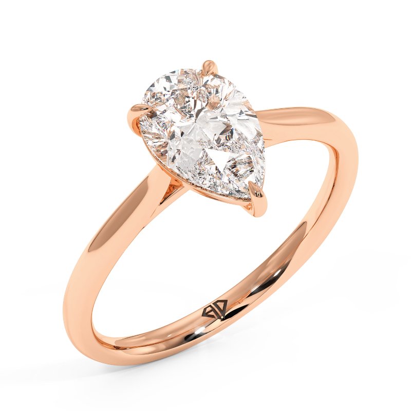 18K Rose Gold Adeline Engagement Ring