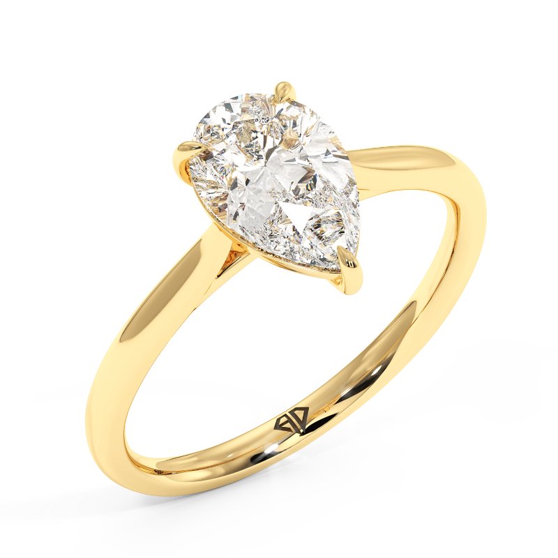 18K Yellow Gold Adeline Engagement Ring