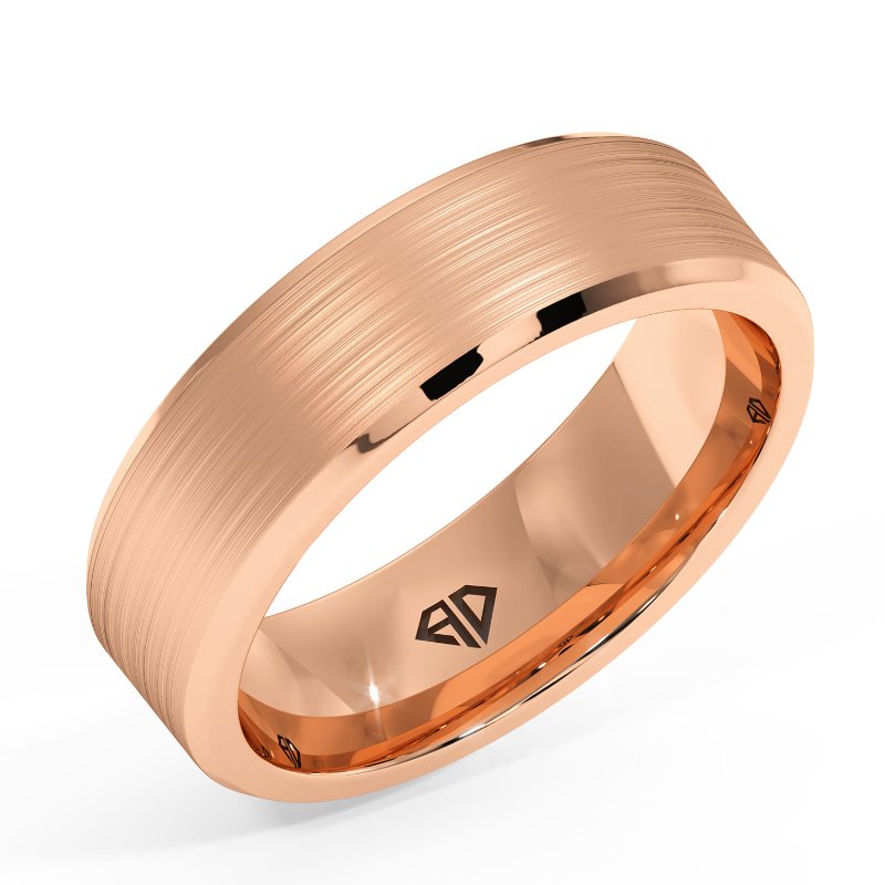 9K Rose Gold Apollo Wedding Band