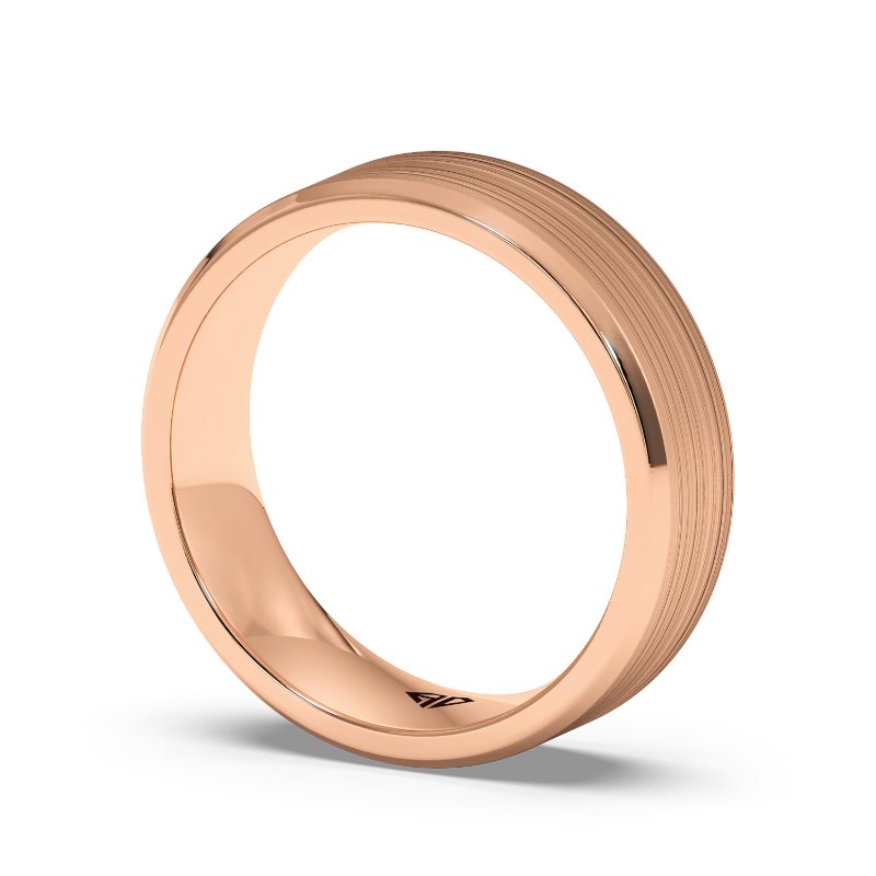 9K Rose Gold Apollo Wedding Band