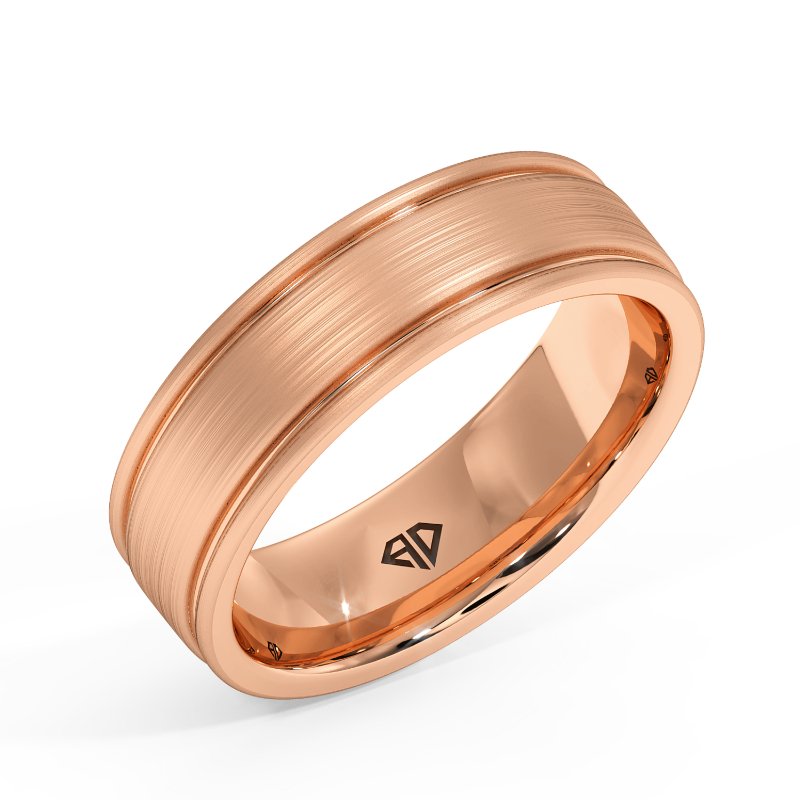 18K Rose Gold Floyd Wedding Band