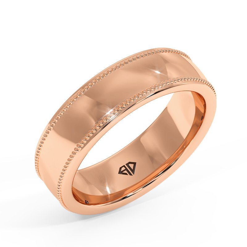 18K Rose Gold Uriah Wedding Band