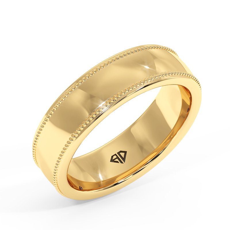 18K Yellow Gold Uriah Wedding Band