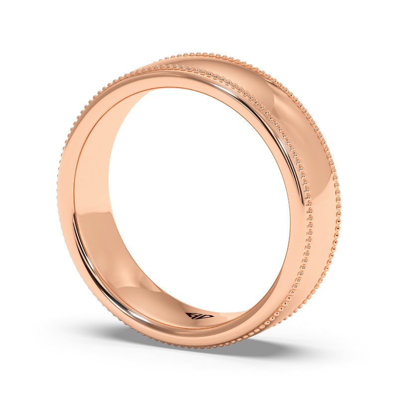 9K Rose Gold Uriah Wedding Band