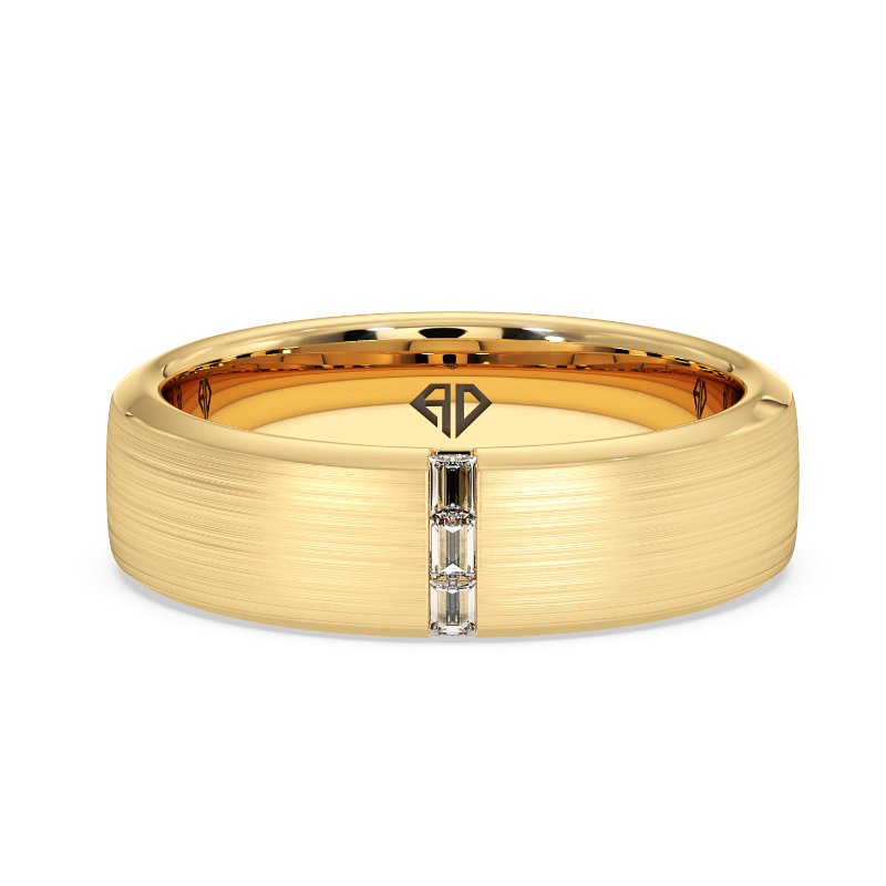 18K Yellow Gold Cleon Diamond Wedding Band