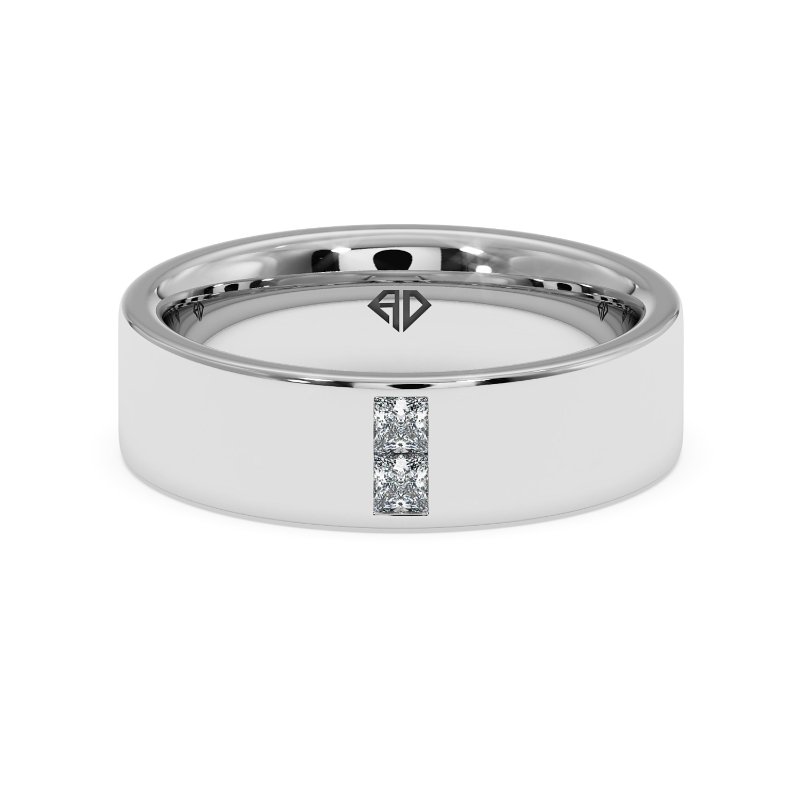 Platinum Ayan Diamond Wedding Band