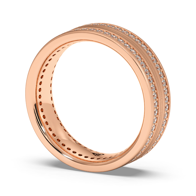 18K Rose Gold Kai Diamond Wedding Band