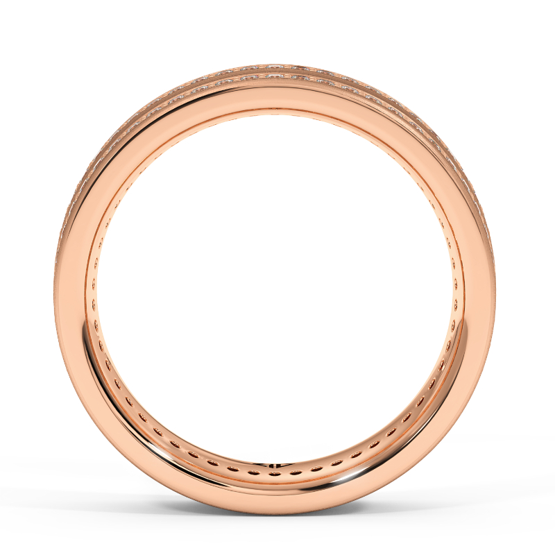 9K Rose Gold Kai Diamond Wedding Band