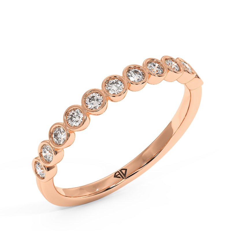 18K Rose Gold Caroline Eternity Band