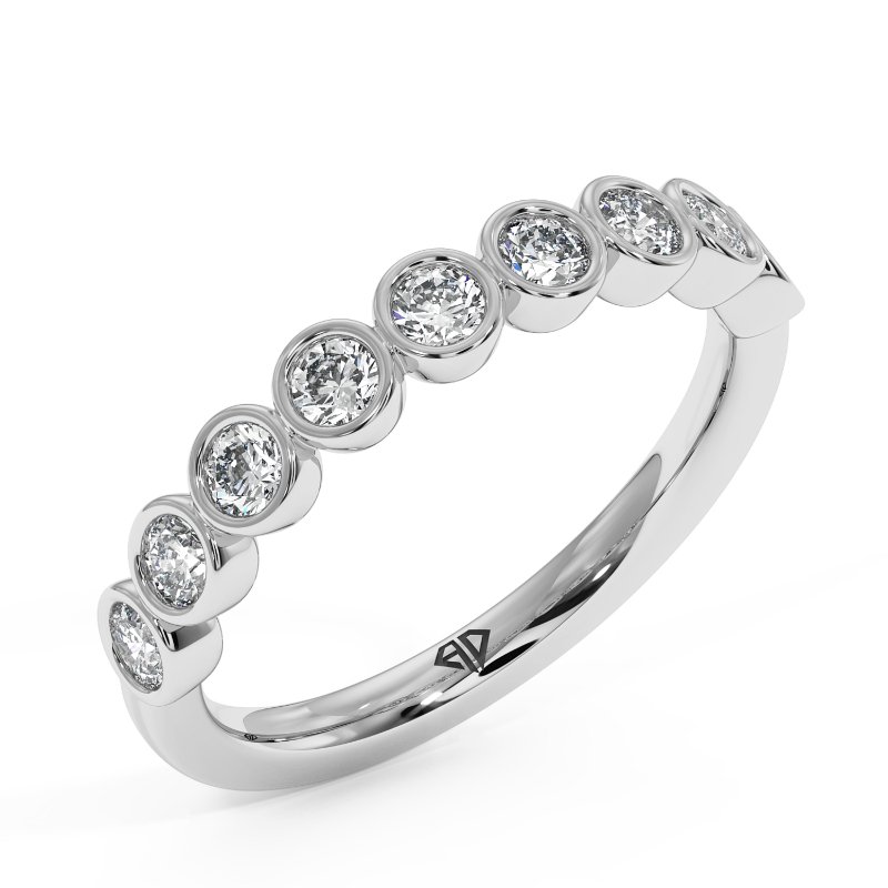 18K White Gold Caroline Eternity Band