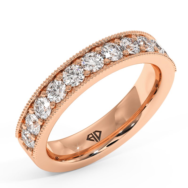 9K Rose Gold Luna Eternity Band