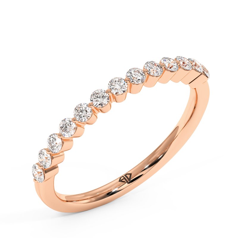 18K Rose Gold Zara Wedding Band