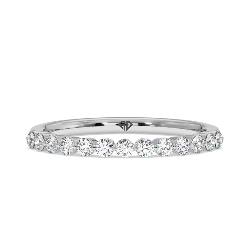 18K White Gold Zara Wedding Band