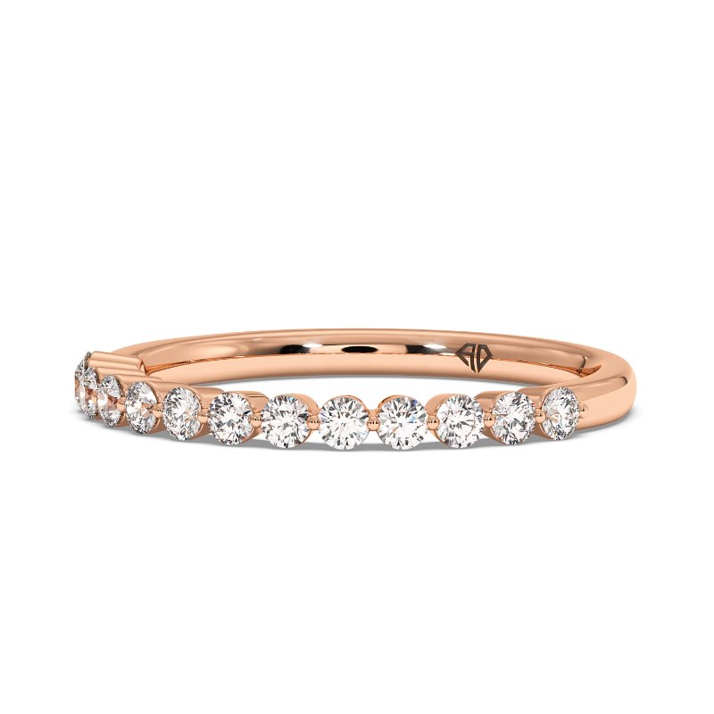 18K Rose Gold Zara Wedding Band