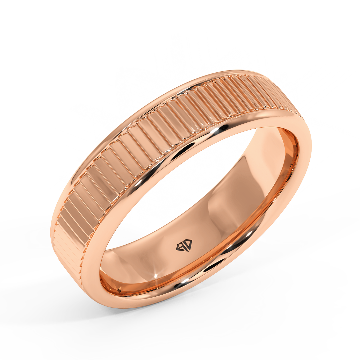 18K Rose Gold RING-071 Wedding Band