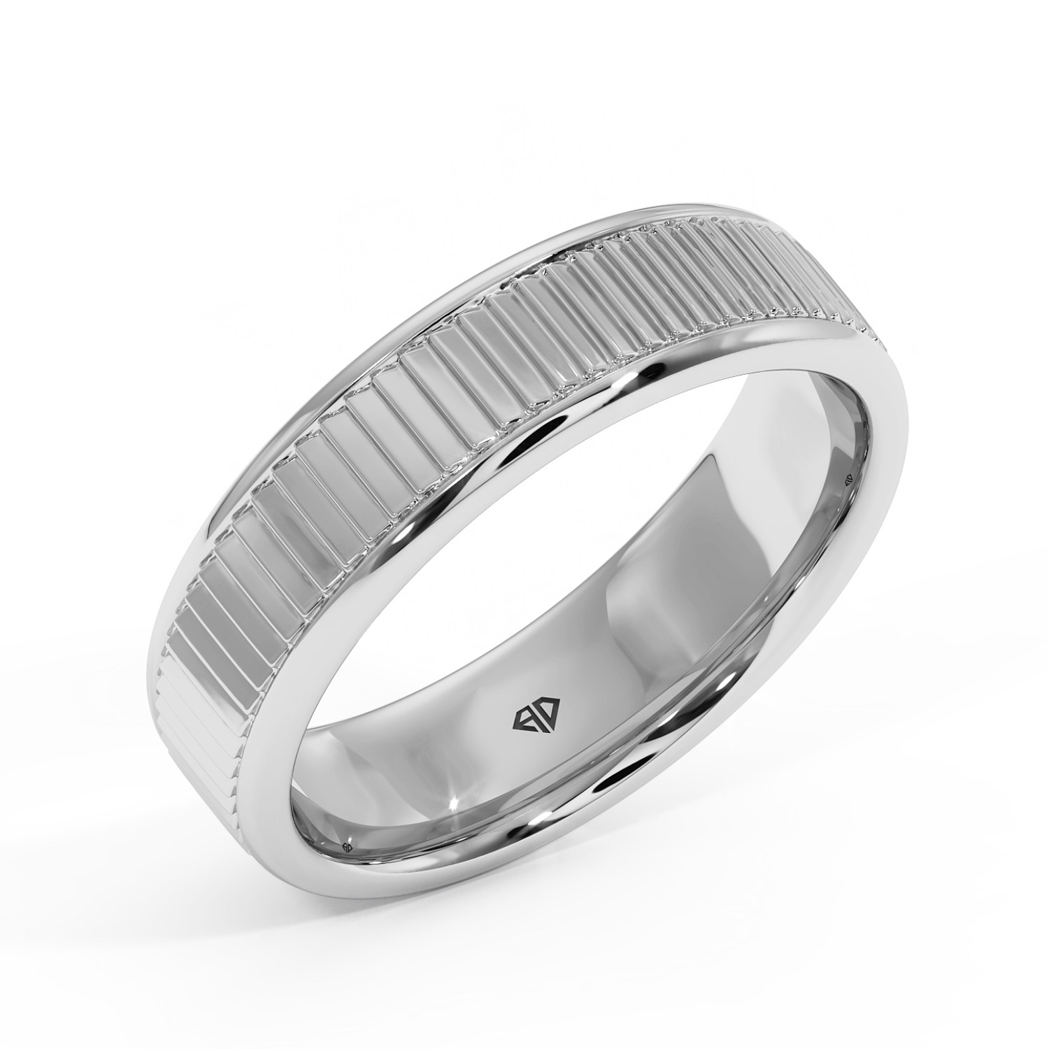 18K White Gold RING-071 Wedding Band