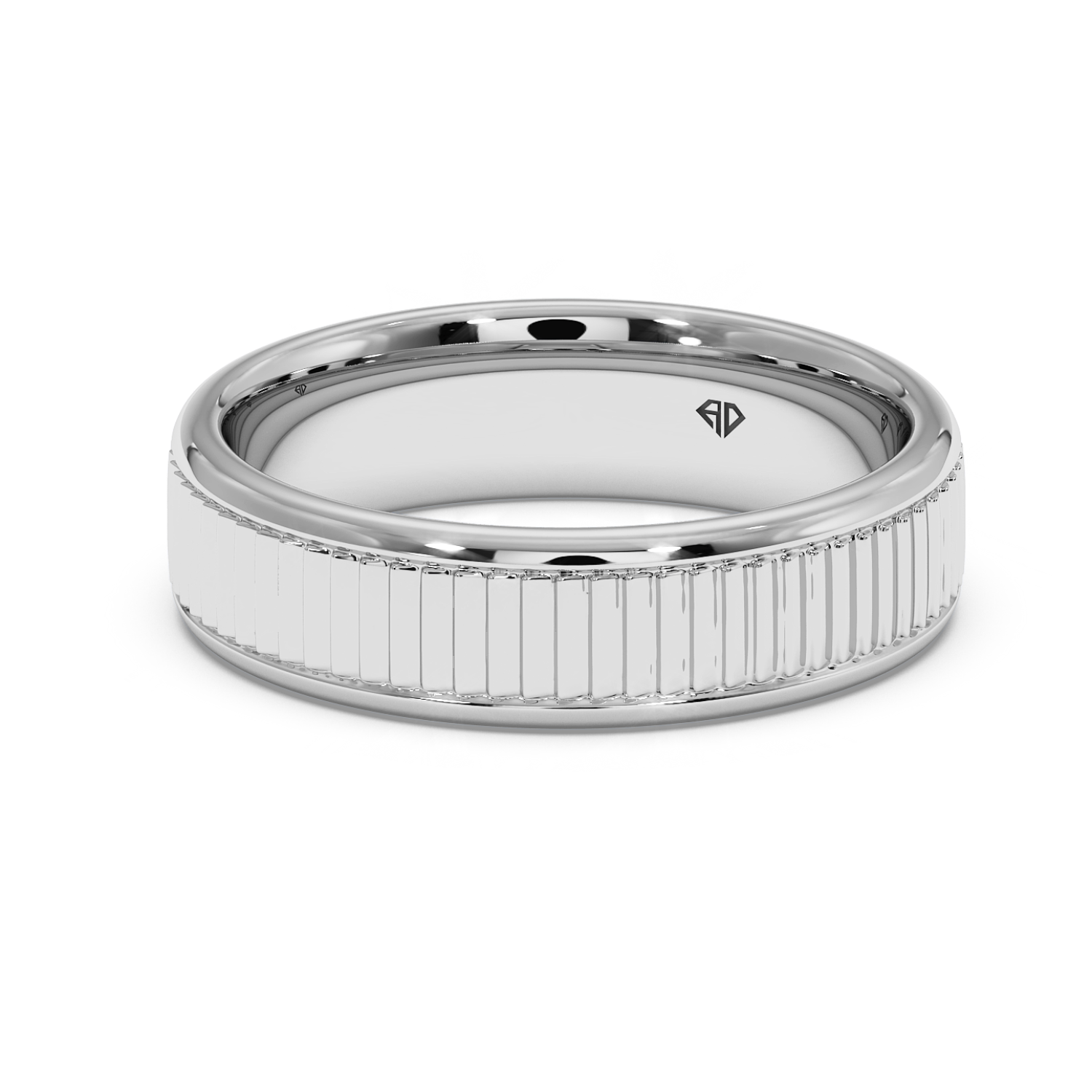 18K White Gold RING-071 Wedding Band