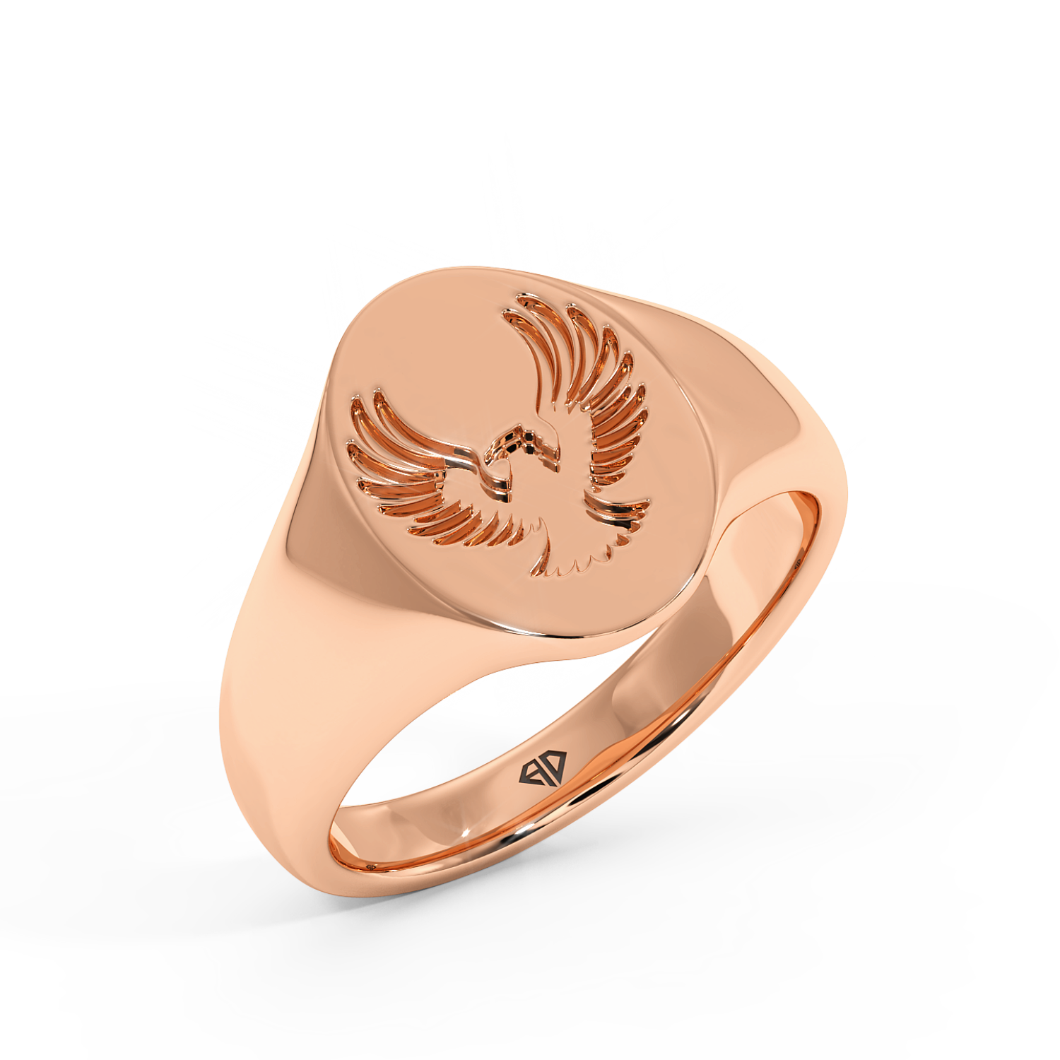 18K Rose Gold RING-075 Segnet Ring