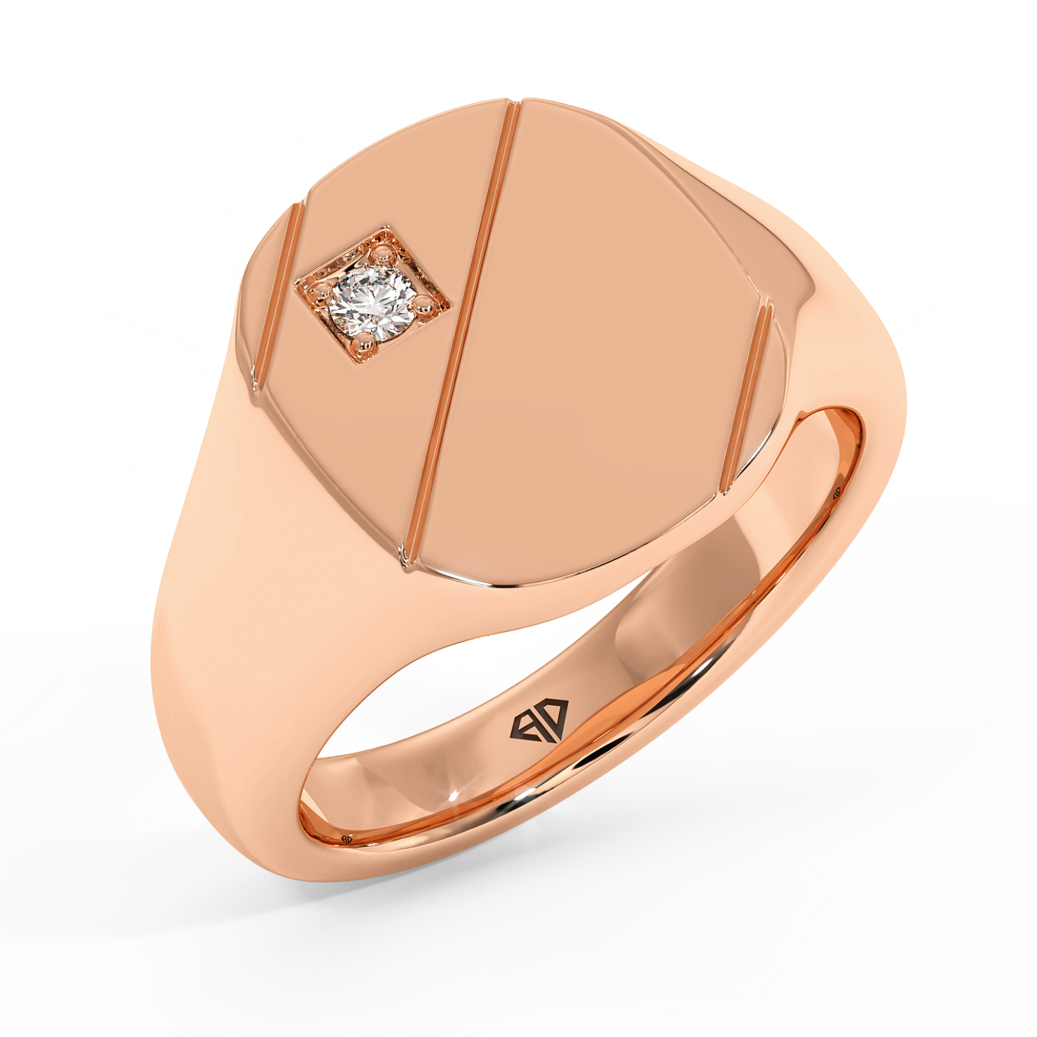 18K Rose Gold RING-080 Segnet Ring