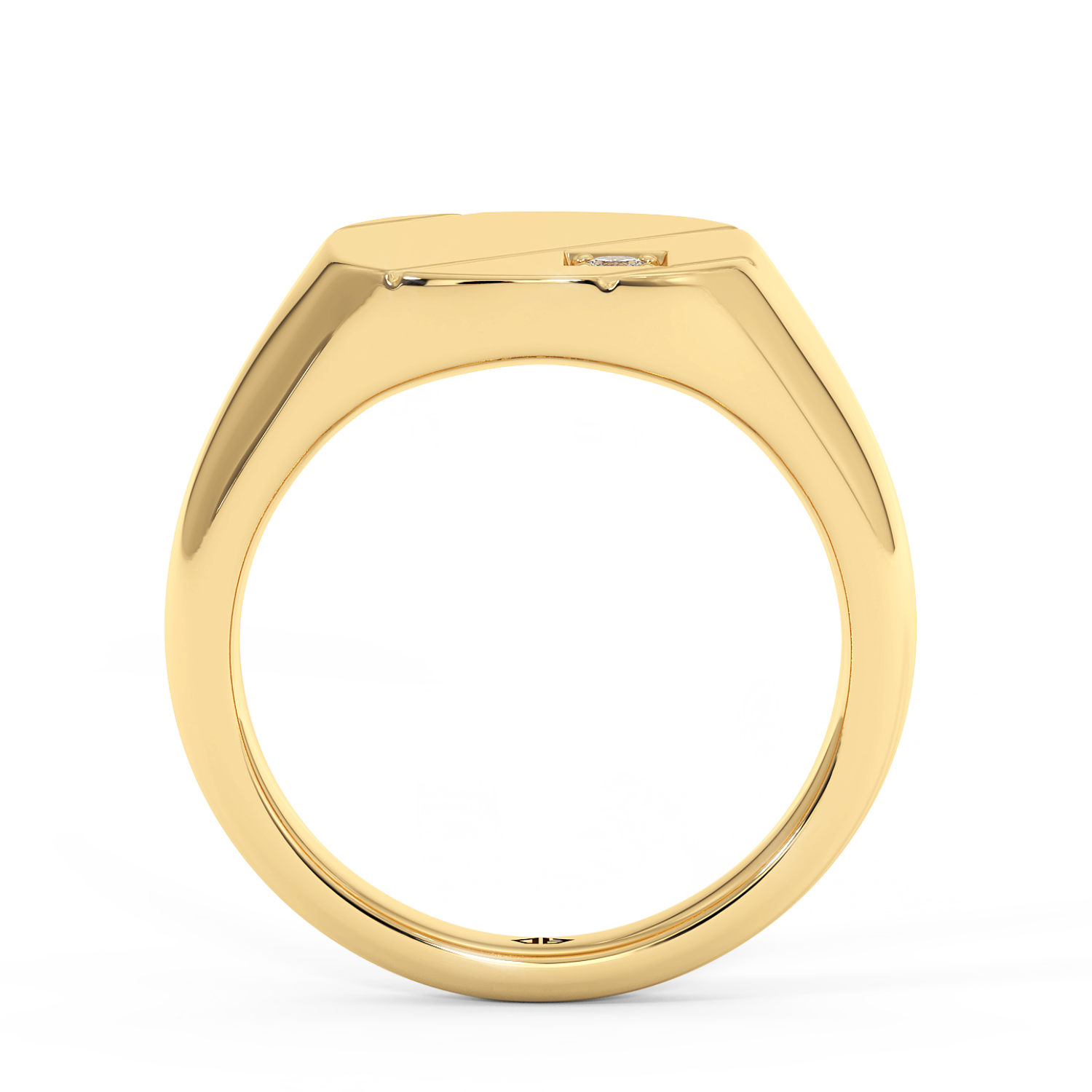 18K Yellow Gold RING-080 Segnet Ring