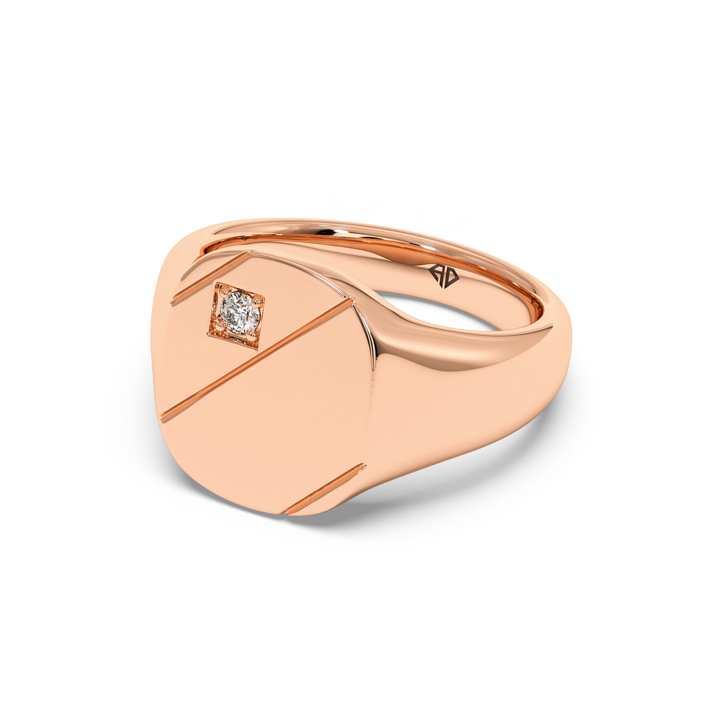 18K Rose Gold RING-080 Segnet Ring