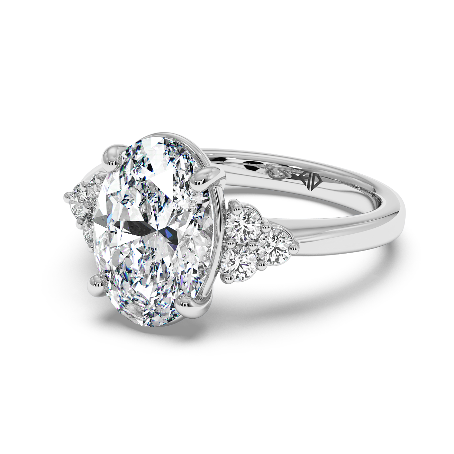 Platinum RING-081 Engagement Ring