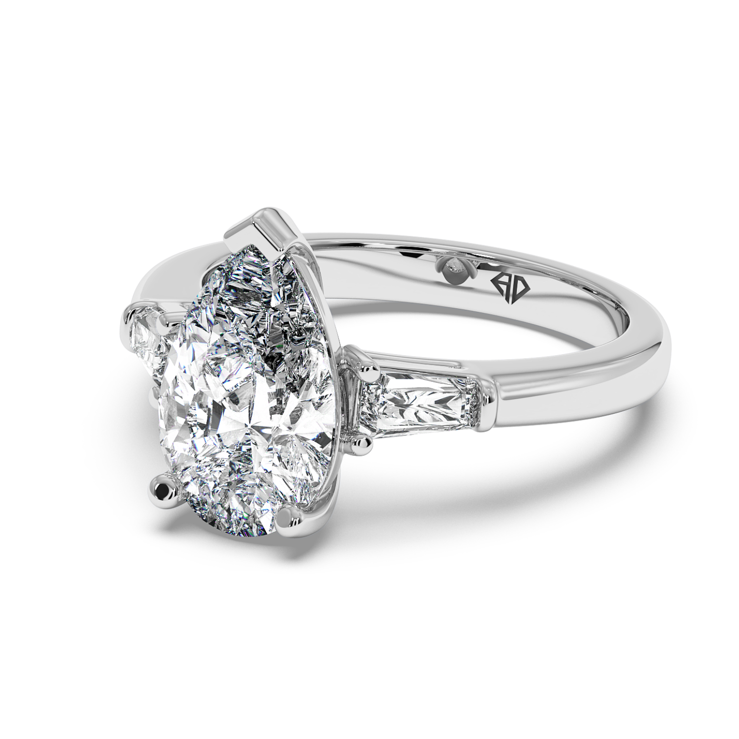 Platinum RING-082 Engagement Ring