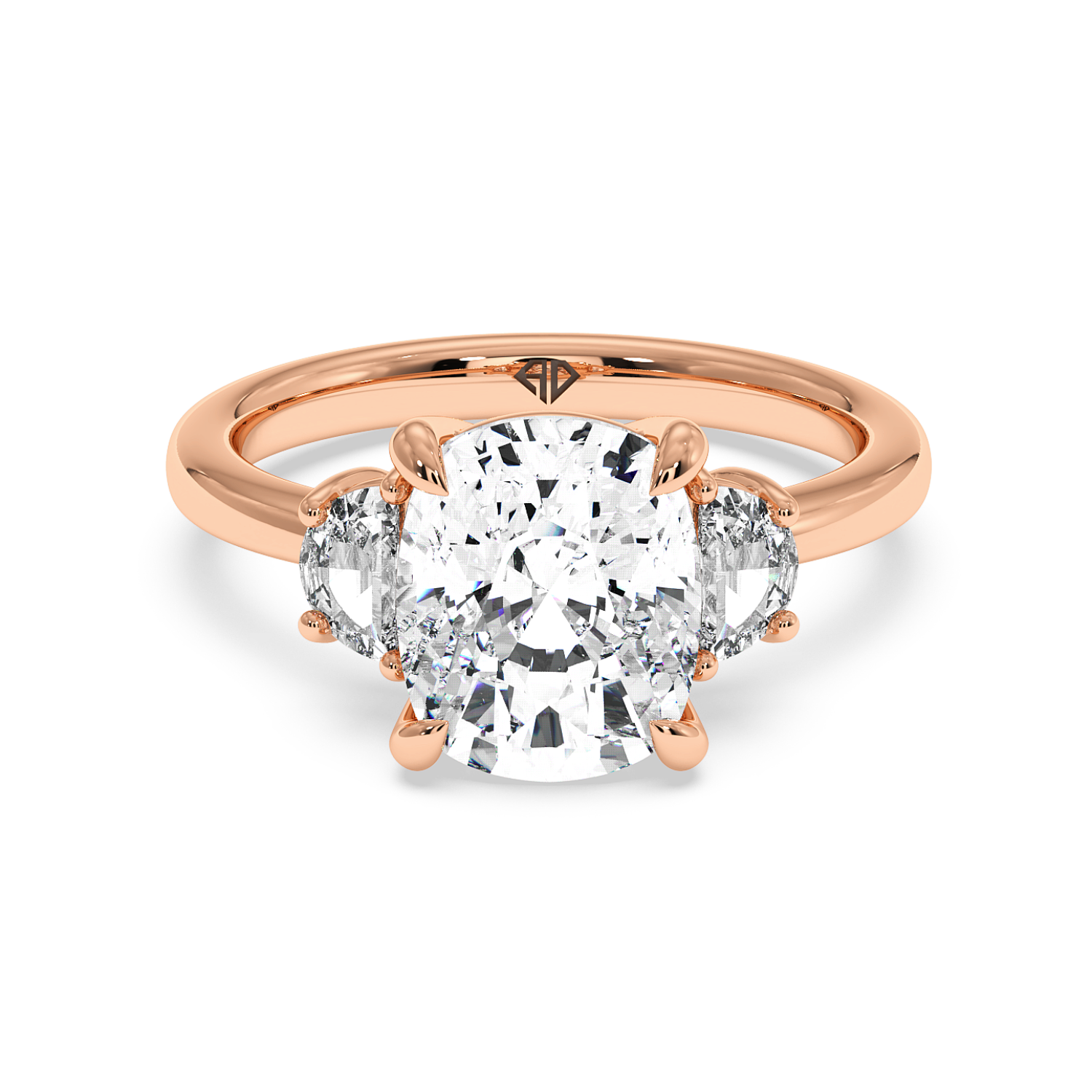 18K Rose Gold RING-083 Engagement Ring