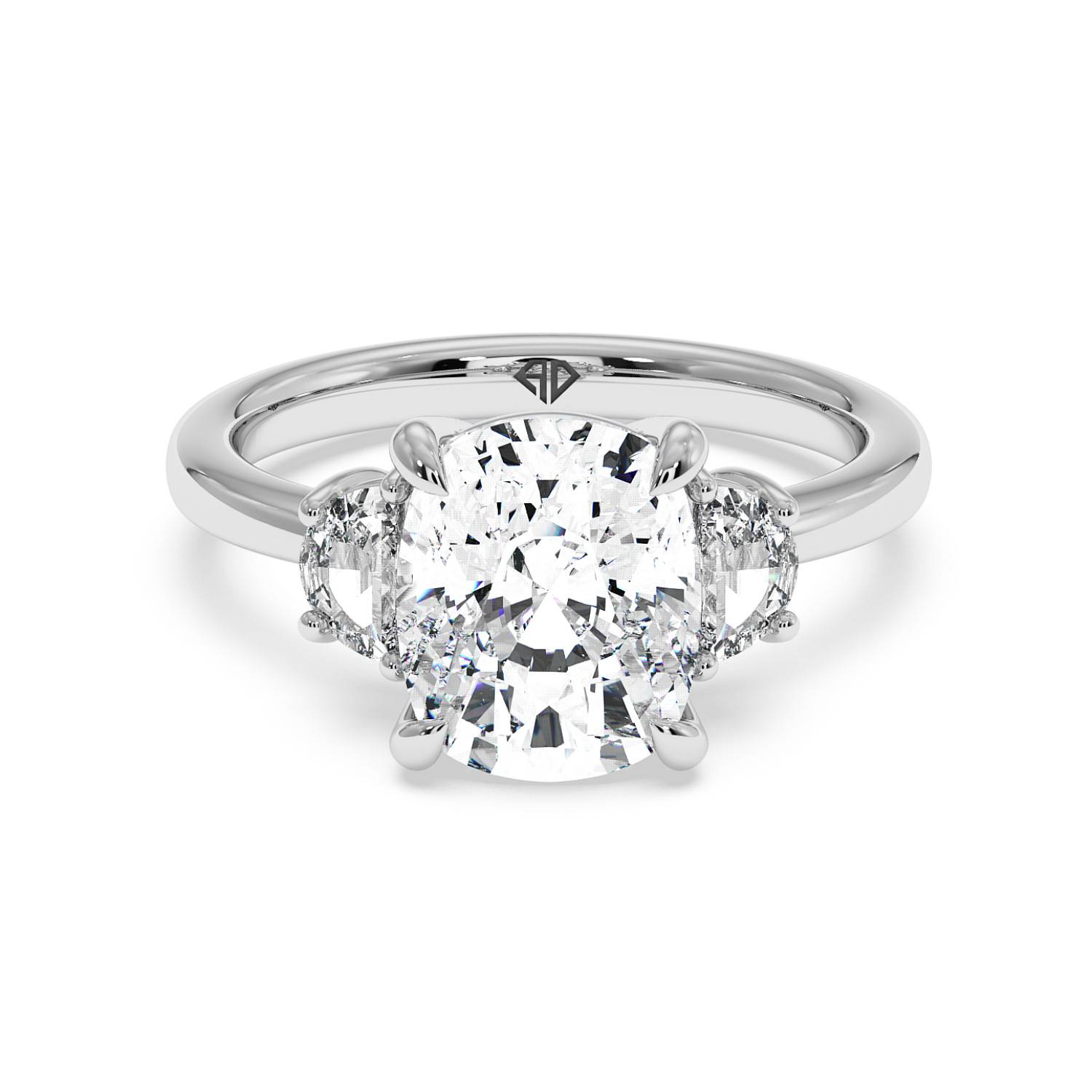 18K White Gold RING-083 Engagement Ring