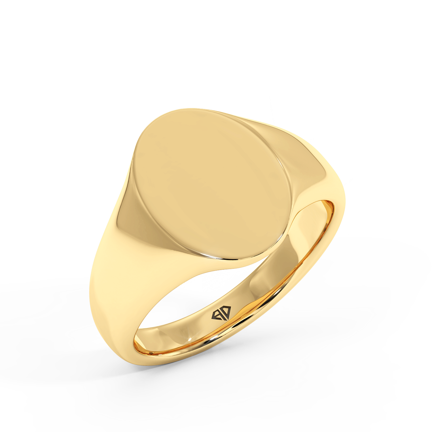 18K Yellow Gold RING-087 Segnet Ring