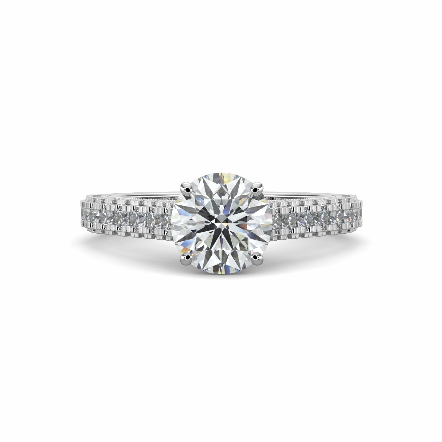 18K White Gold Florence Engagement Ring