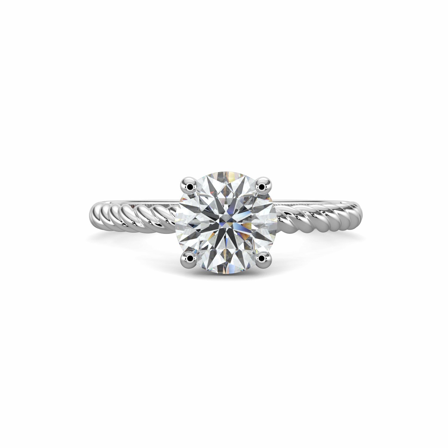 18K White Gold Lucille Engagement Ring