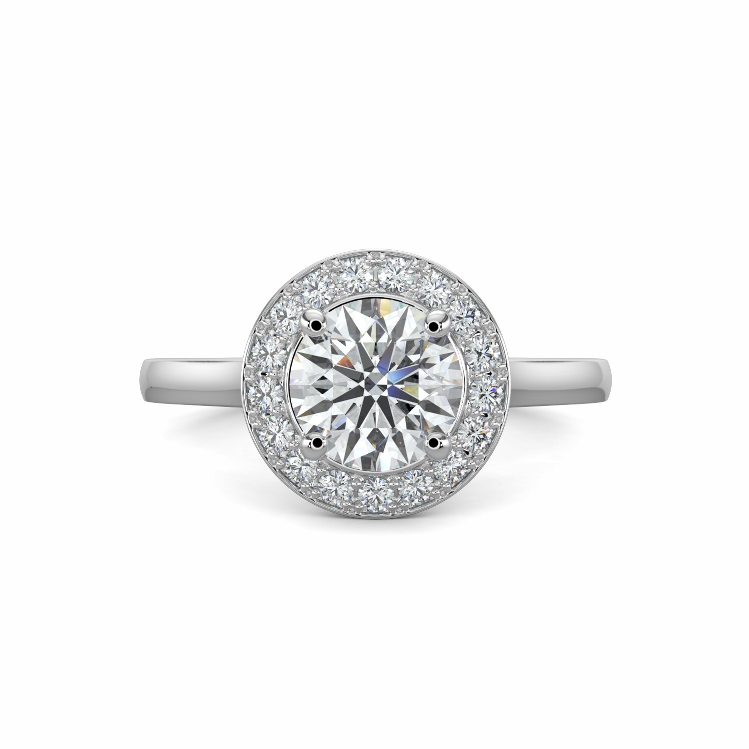 18K White Gold Cecily Engagement Ring