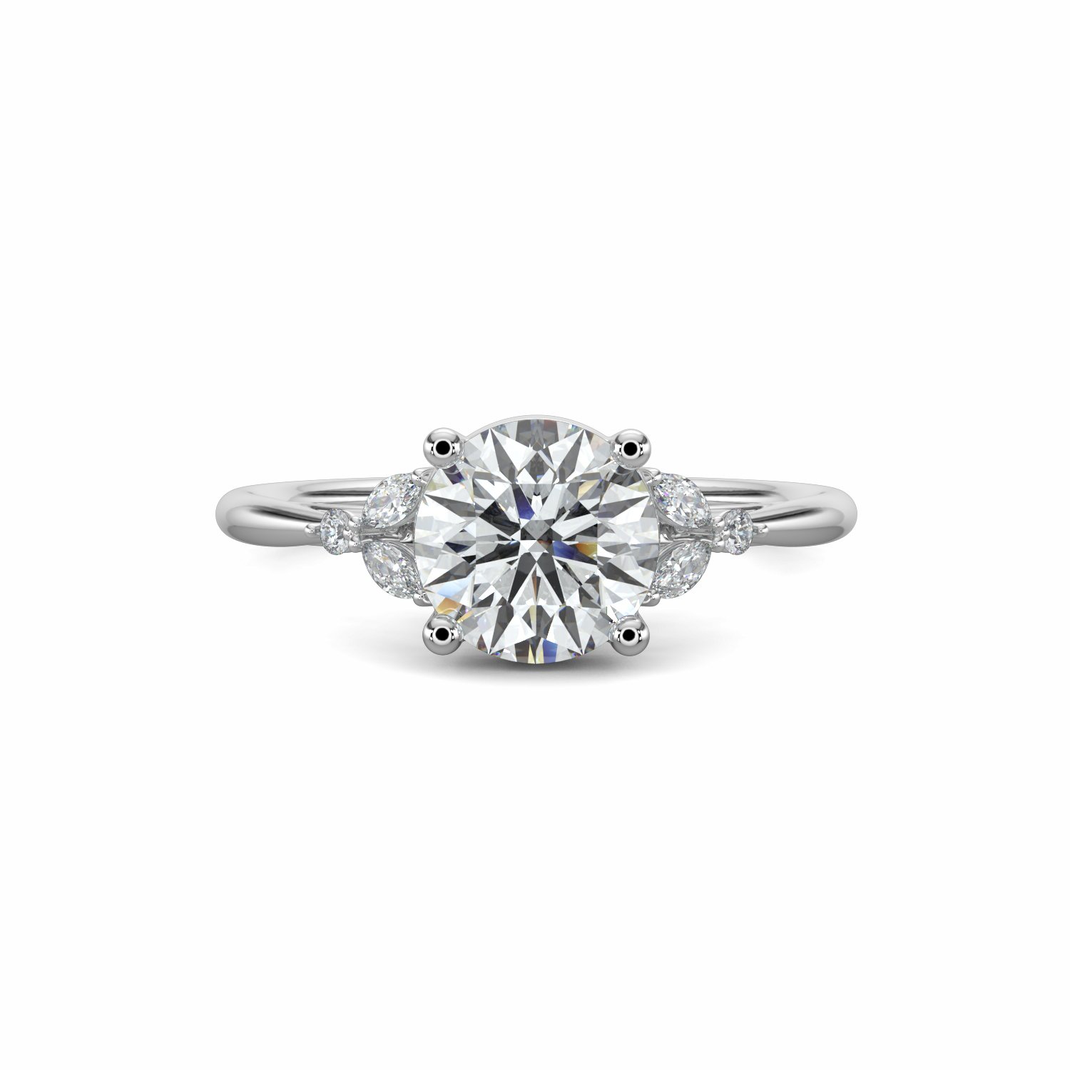 18K White Gold Raya Engagement Ring