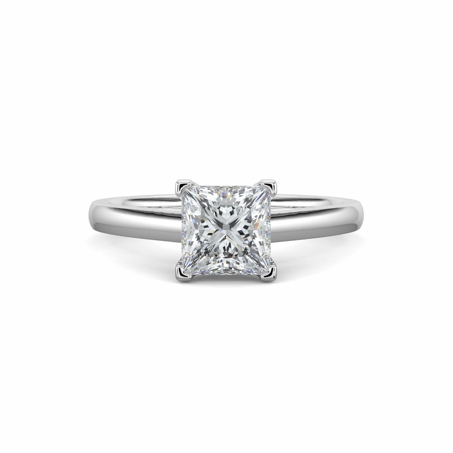 18K White Gold Kylie Engagement Ring